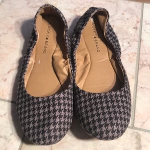 LUCKY BRAND ballet flats size 8.5 houndstooth